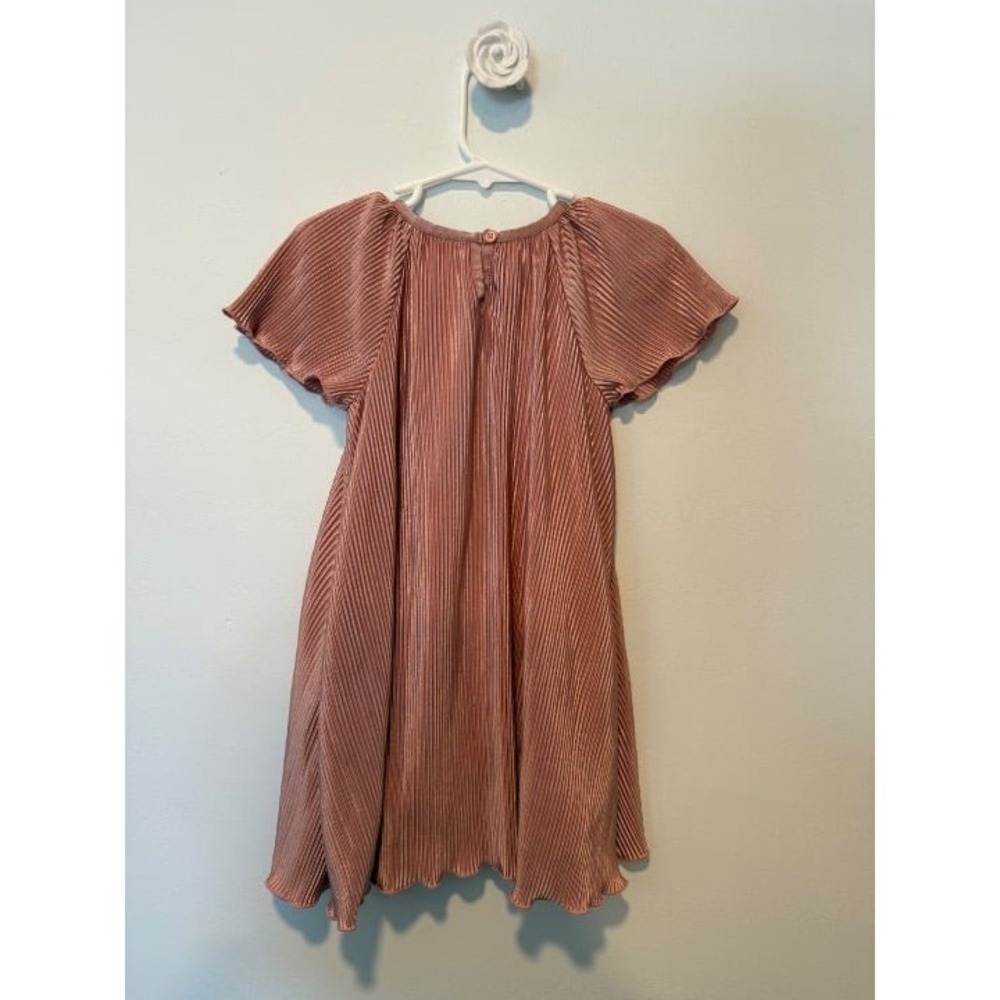 Hanna Andersson Plisse Dress 90 3T *flaws* - Picture 6 of 7